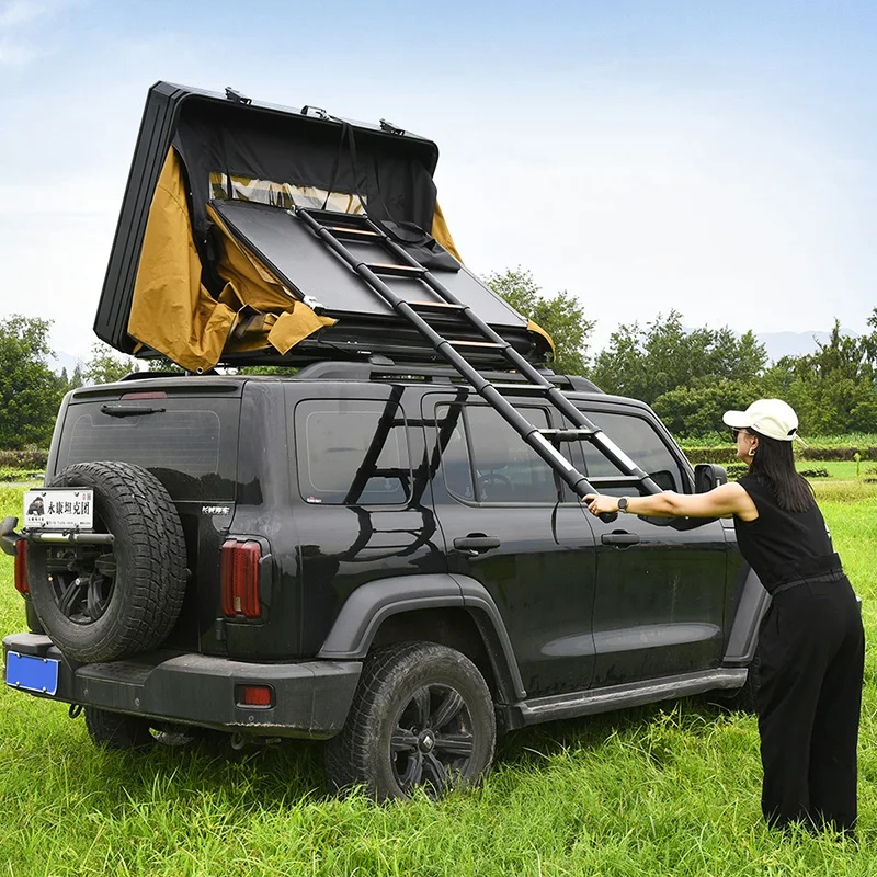 Rooftop Hard Shell Polyester Four-season Waterproof One Bedroom Quick Automatic Opening Pop up Tent for SUV 4x4 Camping