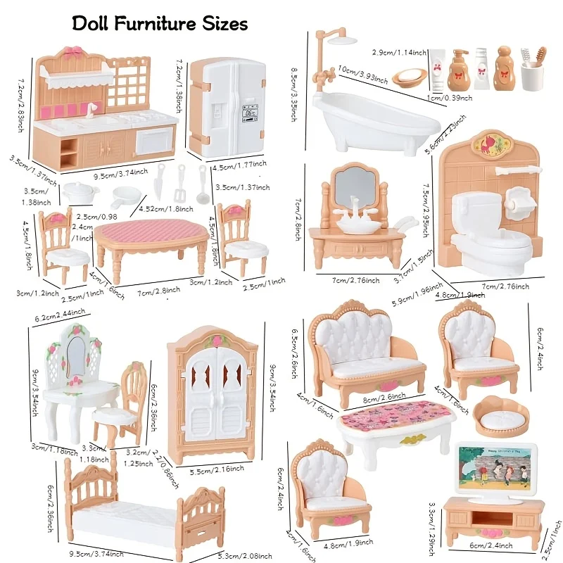 Thumbnail 2 - #50 Low Price Dollhouse Furniture Sets Deals