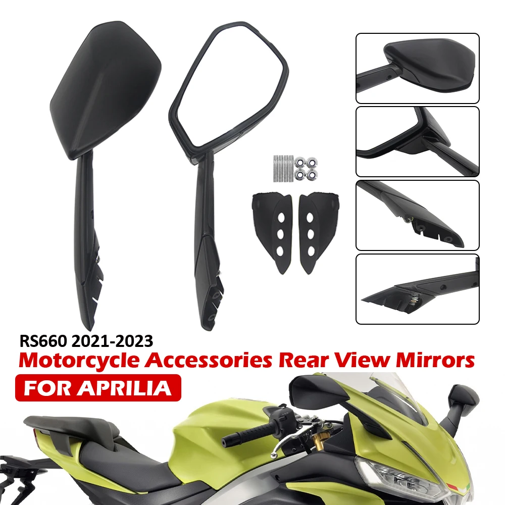 

Motorcycle Equipments Side Mirrors For Aprilia RS660 2021-2023 Motorcycle Accessories Rear View Mirrors