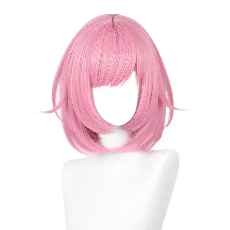 Ootori EMU cosplay wig anime project Sekai colorful stage! EMU 34cm short pink heat resistant synthetic wigs wig cap MN11