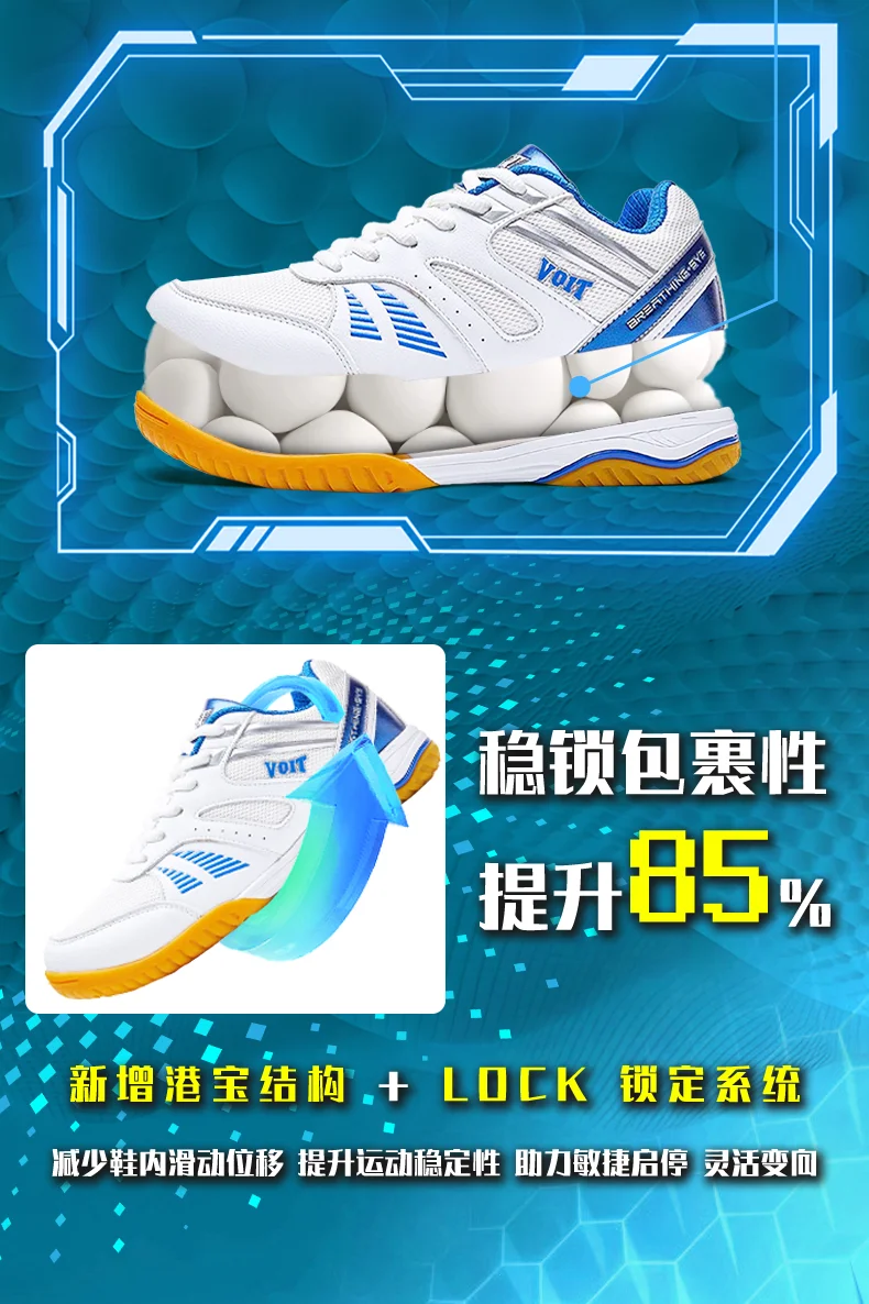 Top Quality Couple Badminton Sneakers Tennis Shoes Brand Wearable Indoor Court Sneakers Table Tennis Shoes Anti-slip