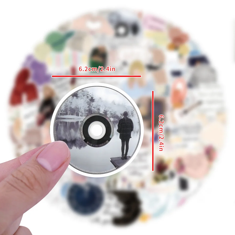 100 قطعة من ملصقات جرافيتي سويفت تايلور ملصقات ختم حقيبة تروللي بعجلات جراب هاتف ملصقات مقاومة للماء ذاتية الصنع