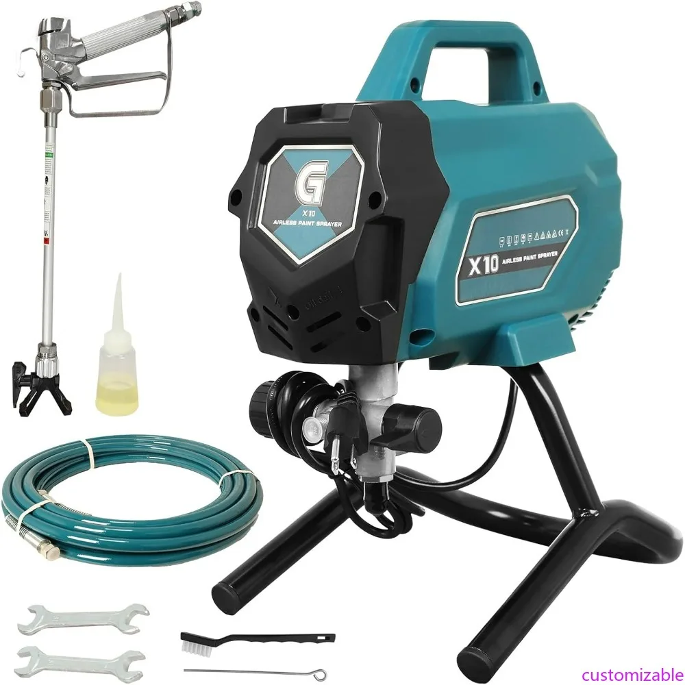 

Высокоэффективный безвоздушный распылитель краски с частотой расхода 0,32 галлона в минуту, 3300 фунтов на квадратный дюйм и мощностью 750 Вт, выдвижной столб в комплекте