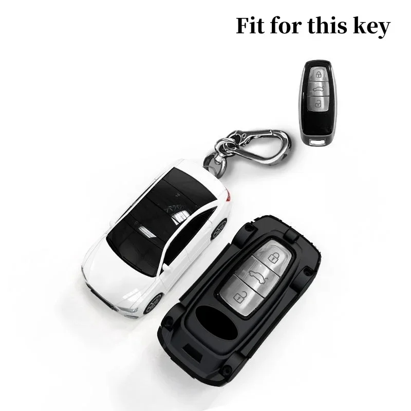 For Audi A6 Key Cover Car Model Key Protective Case Creative Personalized Gift Car Key Pack Buckle Accessories Key Cover