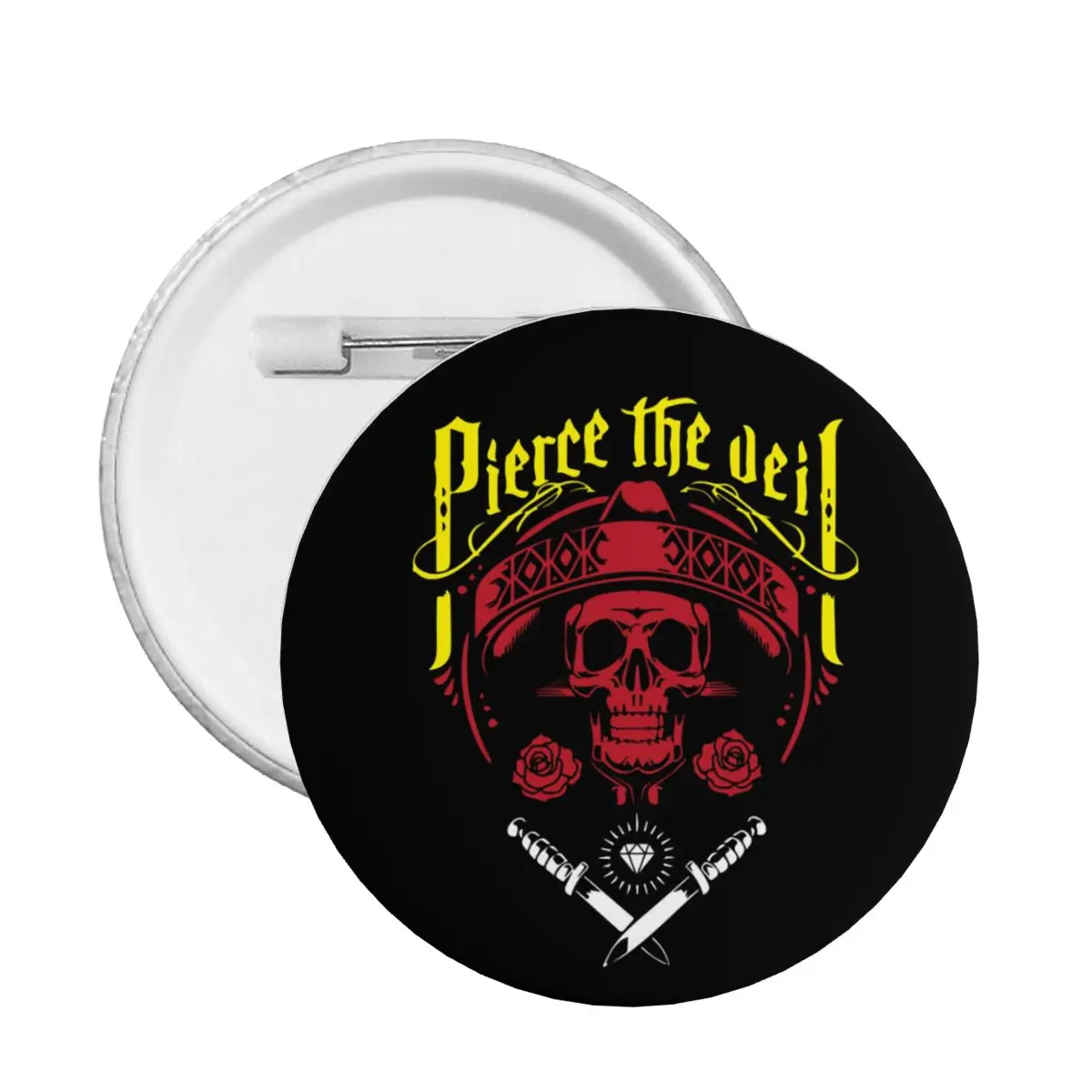 Rock Music Band Pierce Veil Pins Badges Hats Pinback Buttons Brooch Boyfriend Gift