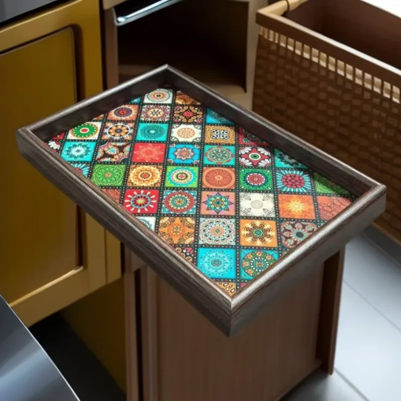 

Bohemian Ornament Tray, Living Room Creative Storage Tray, Jewelry and Snacks Household Storage Tray