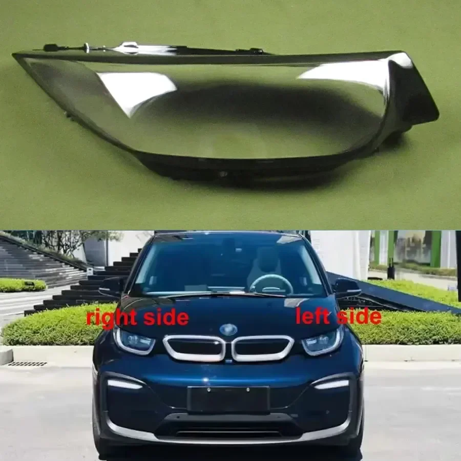 For BMW I3 2014 2015 2016-2020 Headlamp Cover Transparent Headlight Shell Lens Plexiglass Replace Original Lampshade