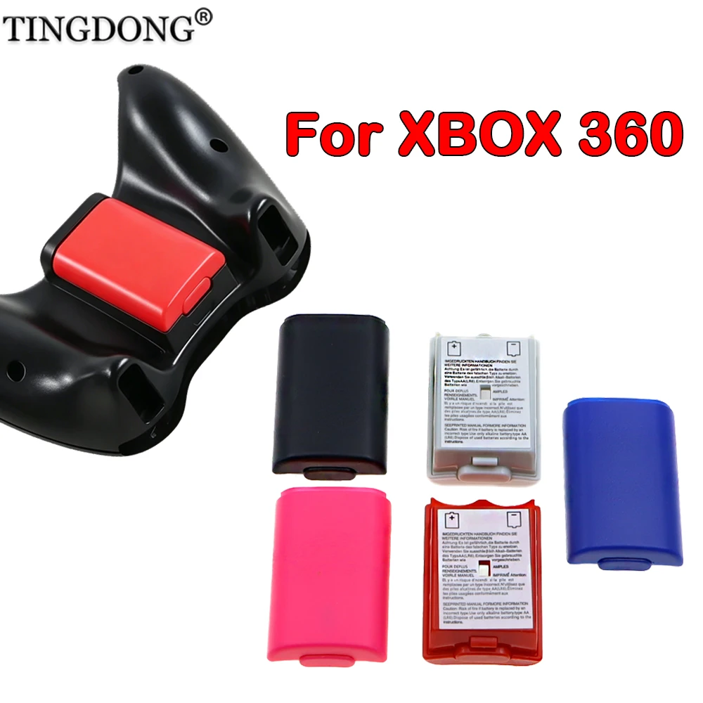 1/2/4/10PCS AA Battery Back Cover for Xbox 360 Wireless Controller Battery Case Cover Gamepad Joystick Accessory