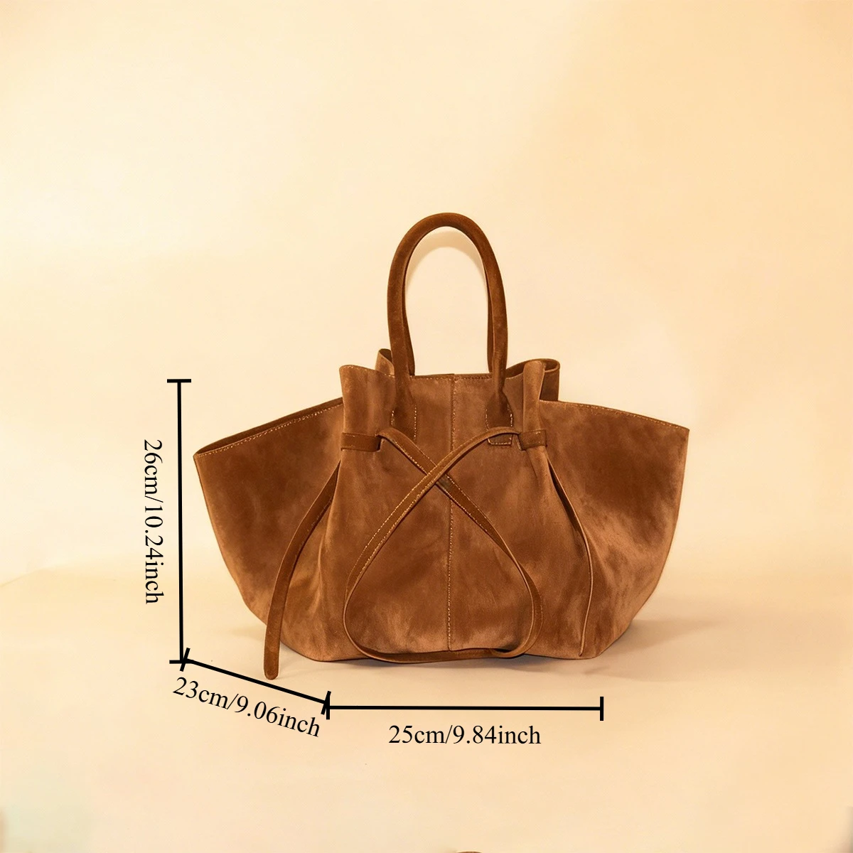 JIOMAY 2026 Damen Neue Vintage Tragetasche Große Wildleder Schultertasche Retro Hochwertige Handtasche und Unterarmtasche – Detail 6