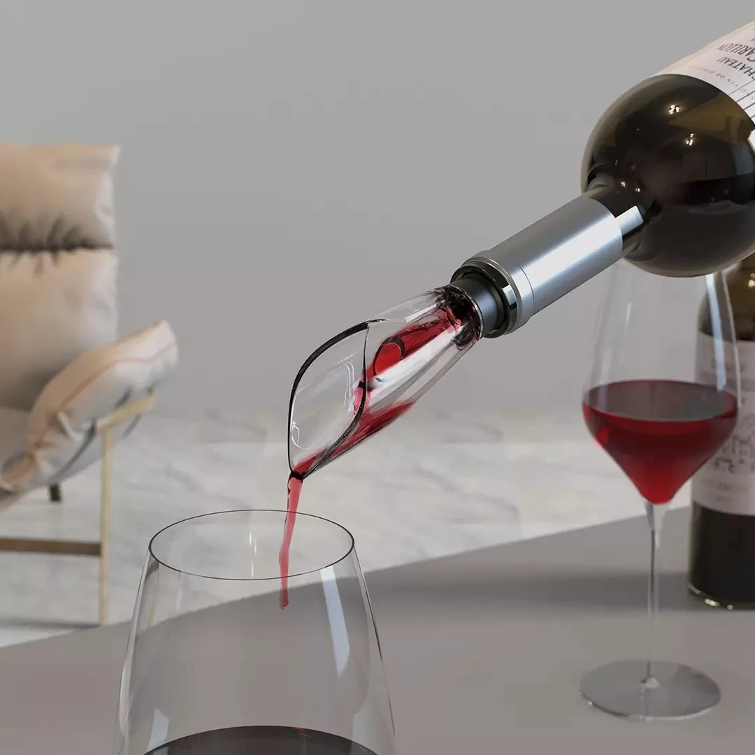 YOUPIN Circle Joy Electric Wine Bottle Opener，Pourer, Red wine stopper，Household Kitchen Portable cork Remover