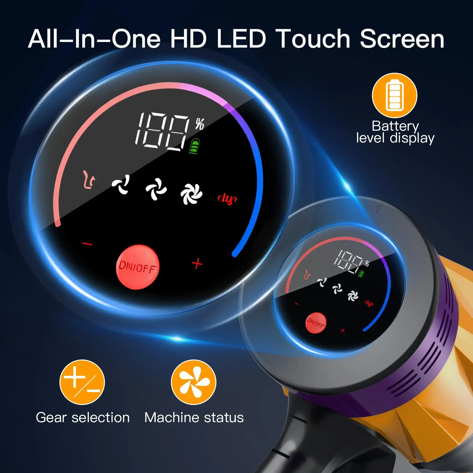 MPQU 55kPa مكنسة كهربائية لاسلكية 550 واط فرش السيارات 3 طرق الطاقة بطارية قابلة للفصل مكنسة كهربائية بطارية ذات سعة كبيرة