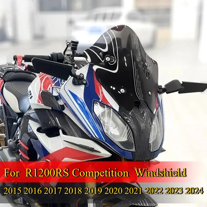 For BMW R1200RS 2015-2024 Competition Motorcycle Front Windshield Modification Accessories Chest Protector Windproof Device