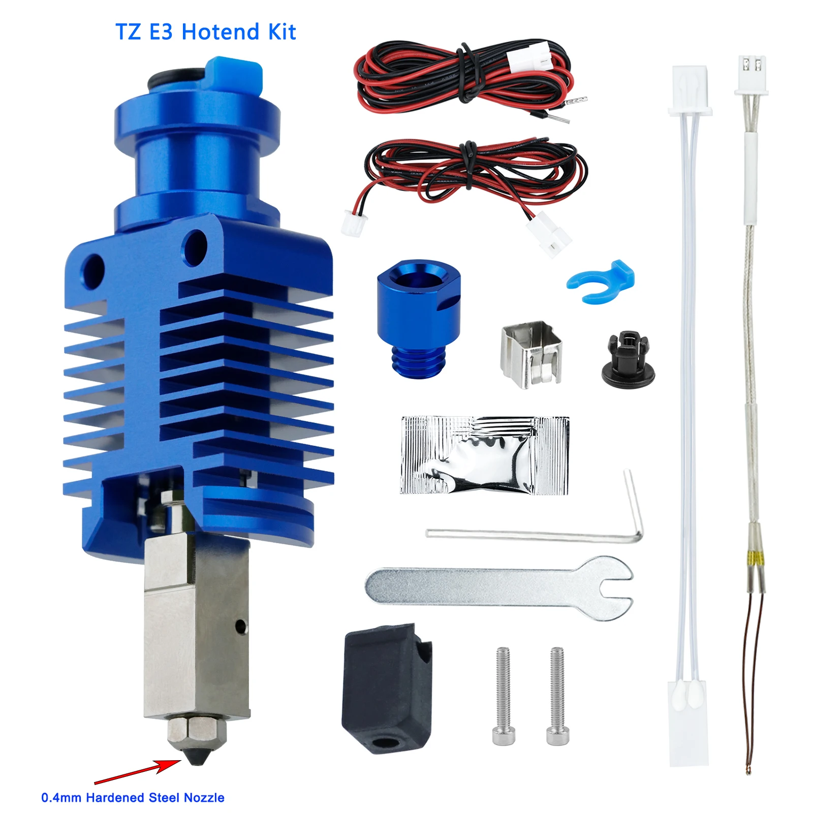 Upgrade 3.0 TZ E3 Hotend Kit für Creality Ender 3/3 Pro/3 V2/CR10/VORON 2.4 Hochgeschwindigkeits-Druckextruder J-Kopf 3D-Druckerteile – Detail 8