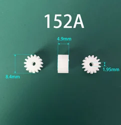 152A 152.5A 153AD 154AD 0.5M Spur Gears Modulus 0.5 15 Teeth 2/2.5/3/4mm Hole Plastic Gear Motor Tooth Toy Parts 10pcs/lot