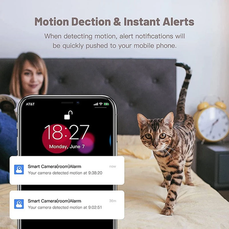 1080P Wireless Camera 355° Camera Mini Pet Video Surveillance Camera With Wifi Baby Monitor Smart Home