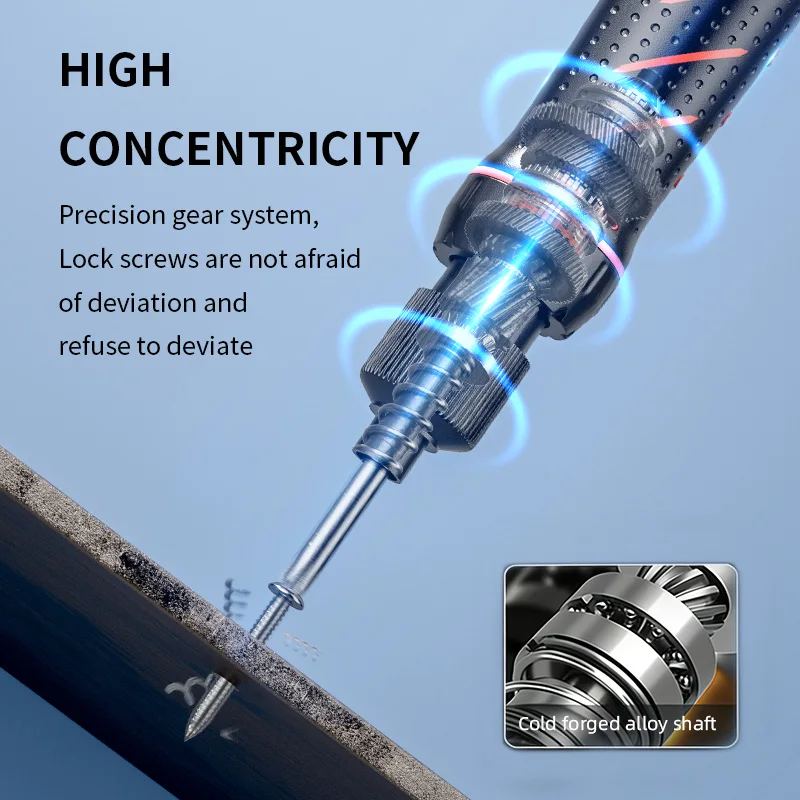 LSD-6E28(6mm)220V Plug-In Electric Screwdriver, Ready to Use after Plugging In, with One-Button Forward and Reverse Operation