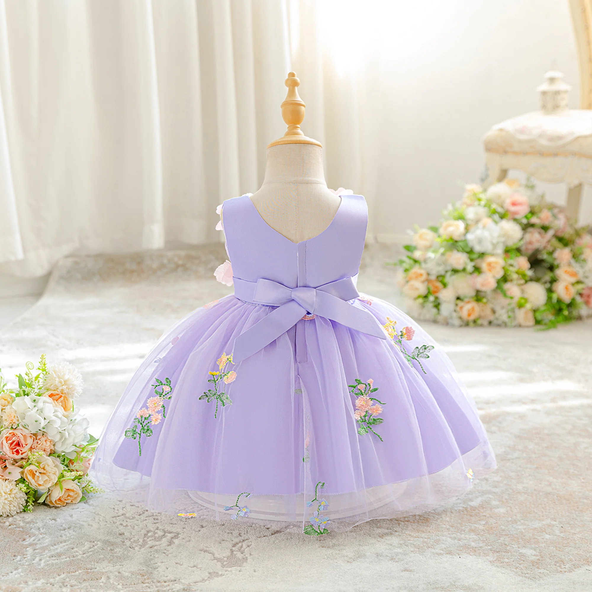 Yaz Çiçek Partisi Bebek Kız El - Toddler Girl Tulle Party Dress incelemesi ve fiyatı