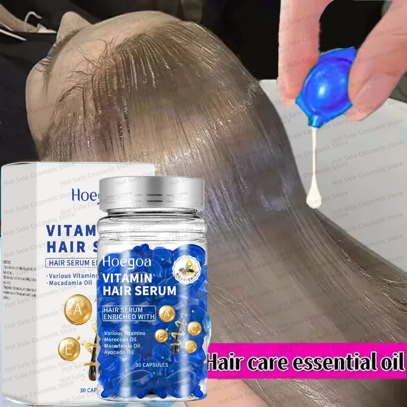 

Magic Hair Vitamin Capsule Keratin Oil Fast Restore Hair Soft Smooth Shiny Deep Moisturizer Frizzy Dry Scalp Hair Care Products