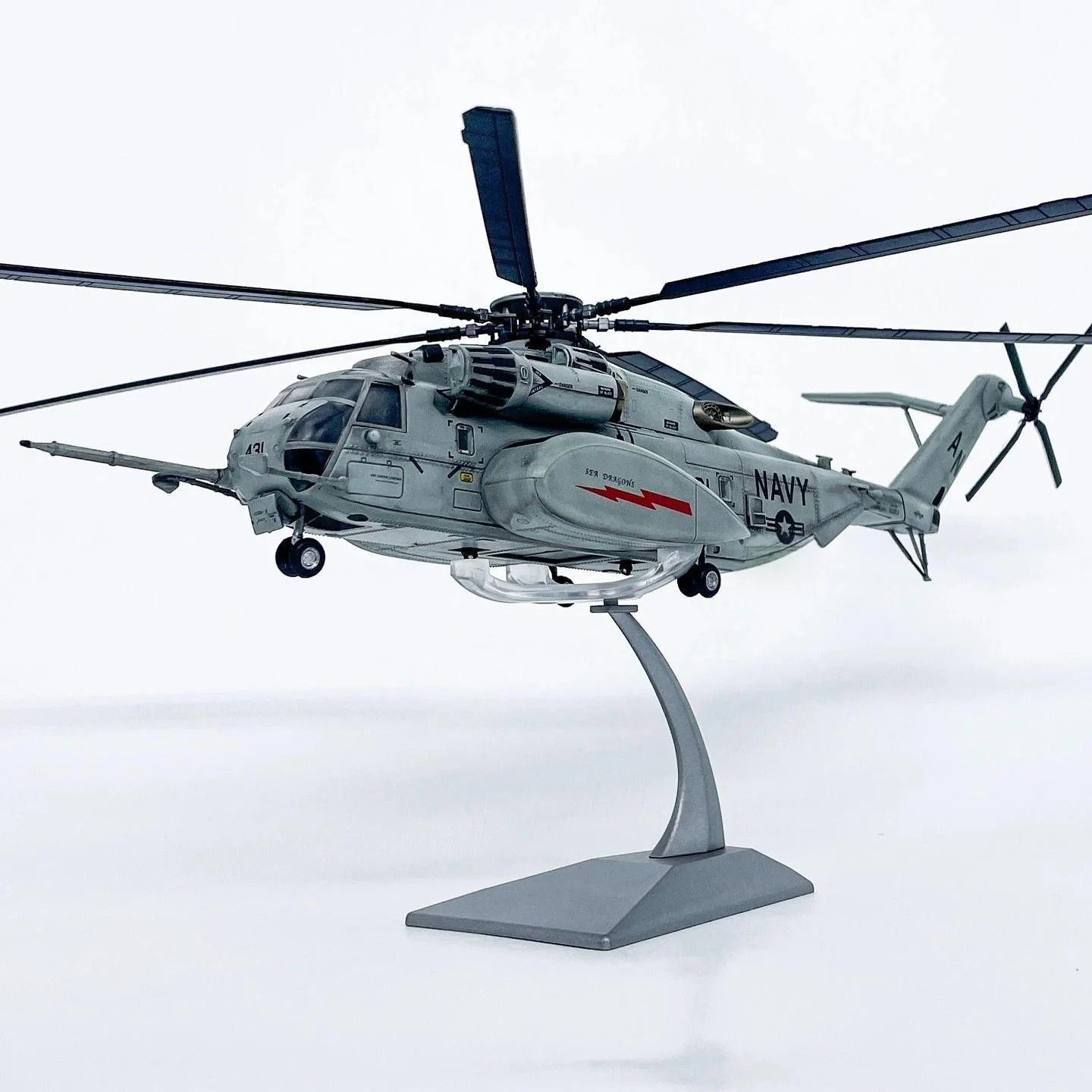 1/72 Us Mh-53e Helicopter Alloy Simulation Model Alloy Simulation Aircraft Model Ornament Collection Decorated Souvenir Gift
