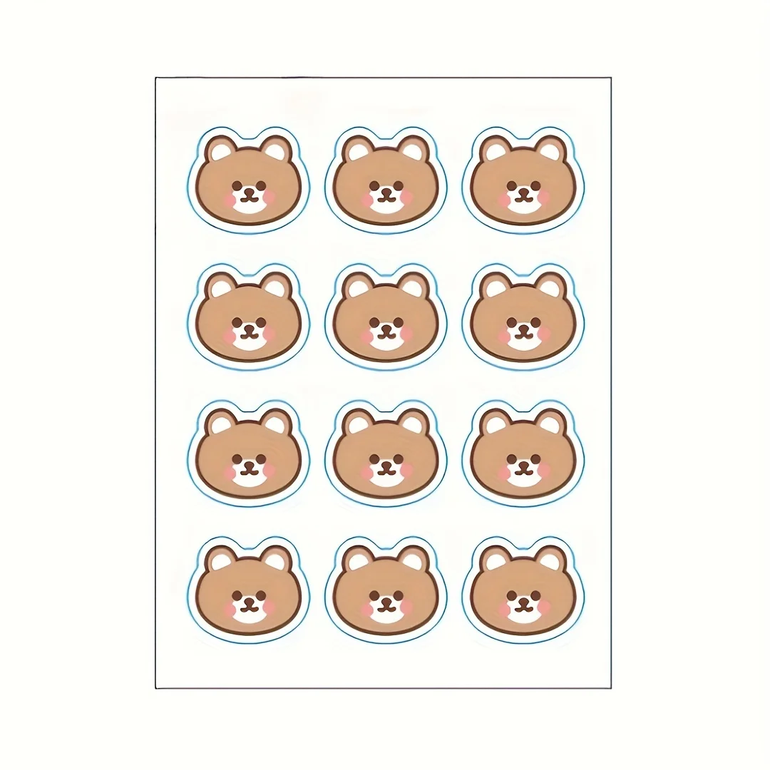 12 peças de adesivos de espinhas de desenho animado fofos, adequados para muitas ocasiões, pele suave, à prova d'água, adequados para homens e mulheres.