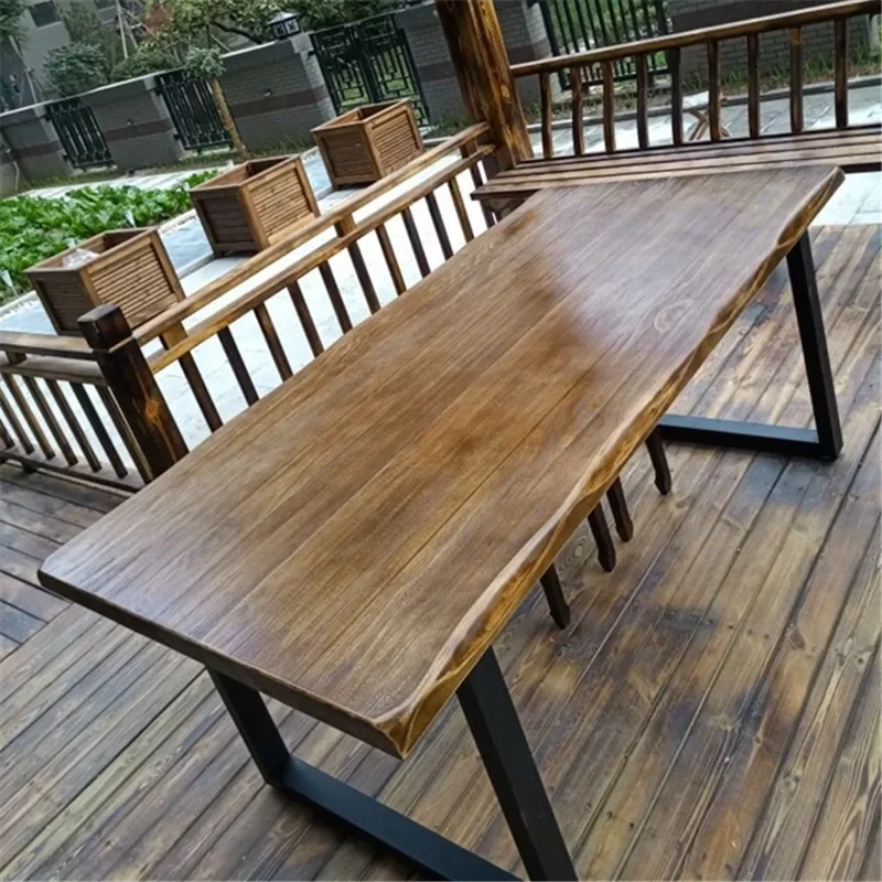 Solid wood meeting simple modern desk long conference table