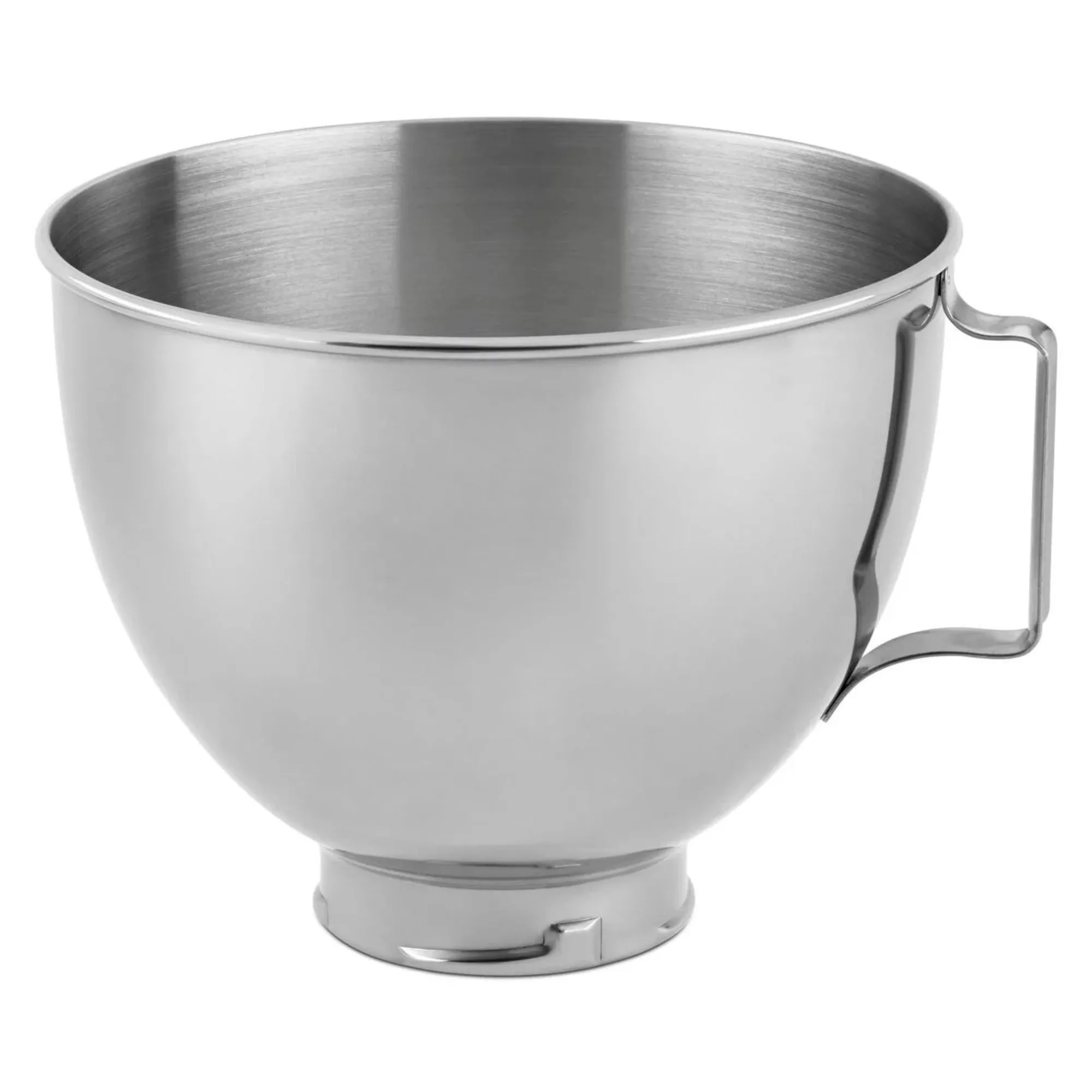 

4.5 Quart Polished Stainless Steel Bowl with Handle - K45SB