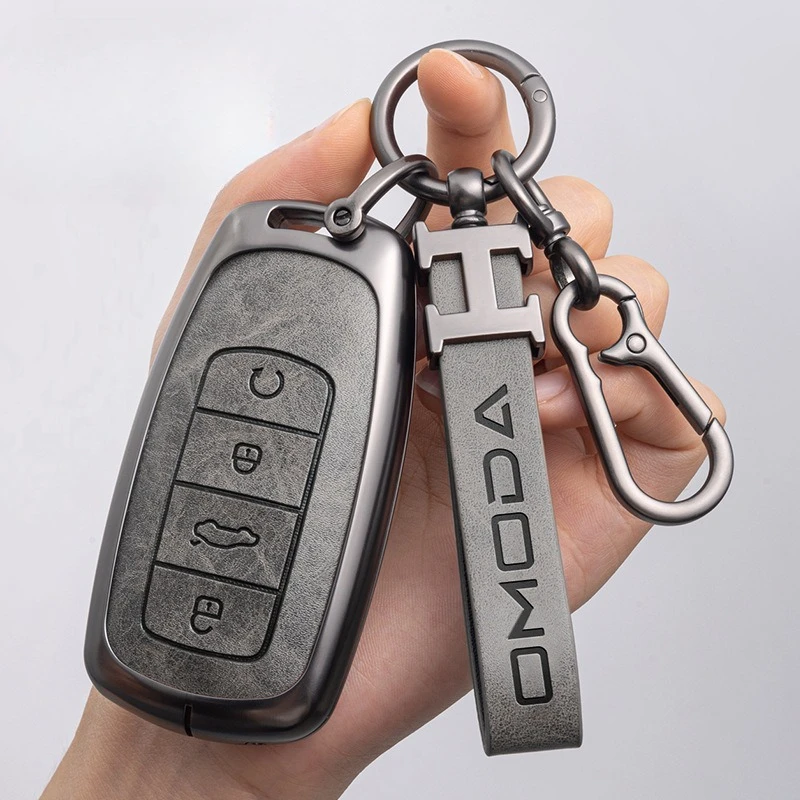 Premium Zinc Alloy Key Cover Case for Chery Omoda 5/Tiggo 8 Pro/Tiggo 7 Plus/Tiggo 8 Plus/Arrizo 8 - Protective Key Fob Shell