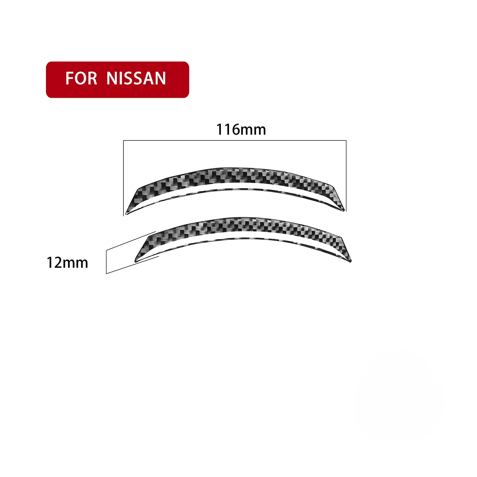 لنيسان 350Z 2003-2009 لينة ألياف الكربون 2 قطعة سيارة تكييف الهواء منفذ تنفيس الإطار لاصقة تزيين اكسسوارات السيارات #6