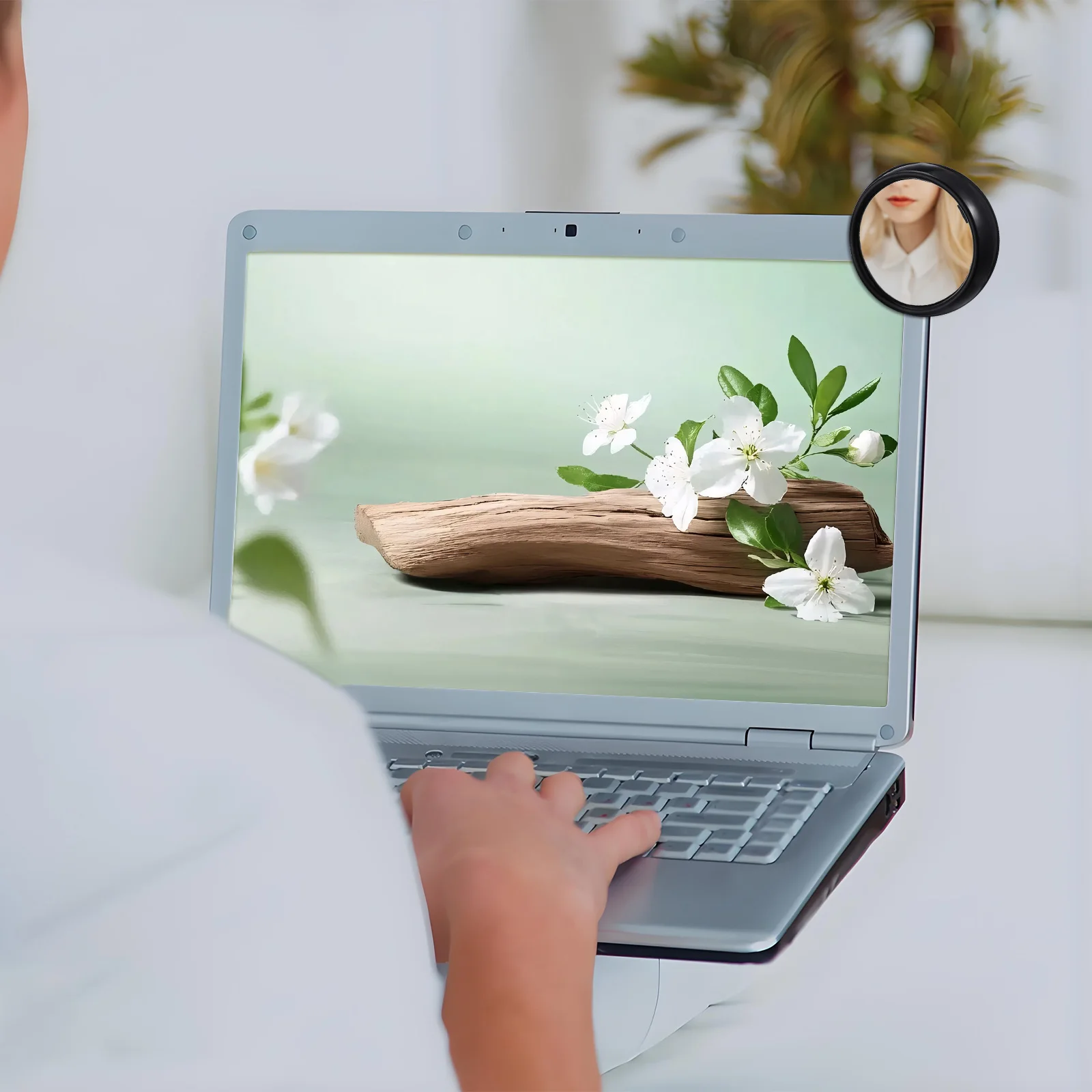 

3pcs Rear View For Pc Monitors Office Desk Computer To See Behind You Convex Mirror Mini Laptop Mirror Cubicle Accessories