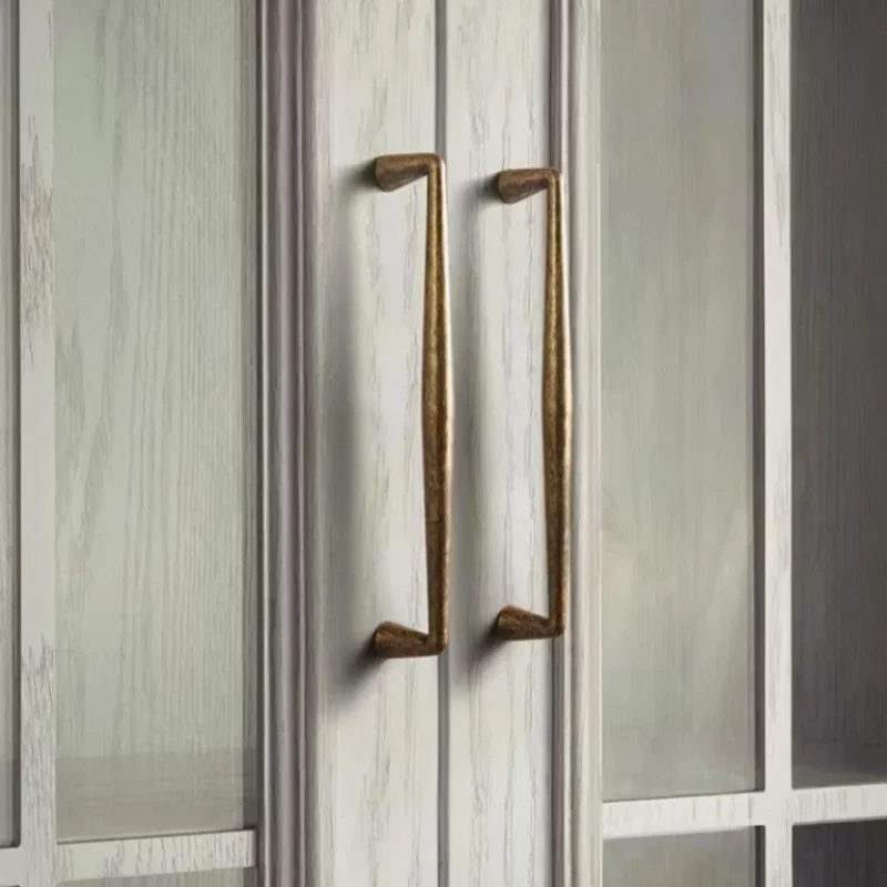 Antique Cabinet Handles Kitchen Accessories Cupboard Pulls Drawer Knobs Bronze Bedroom Wardrobe Bedside Dresser Furniture Handle