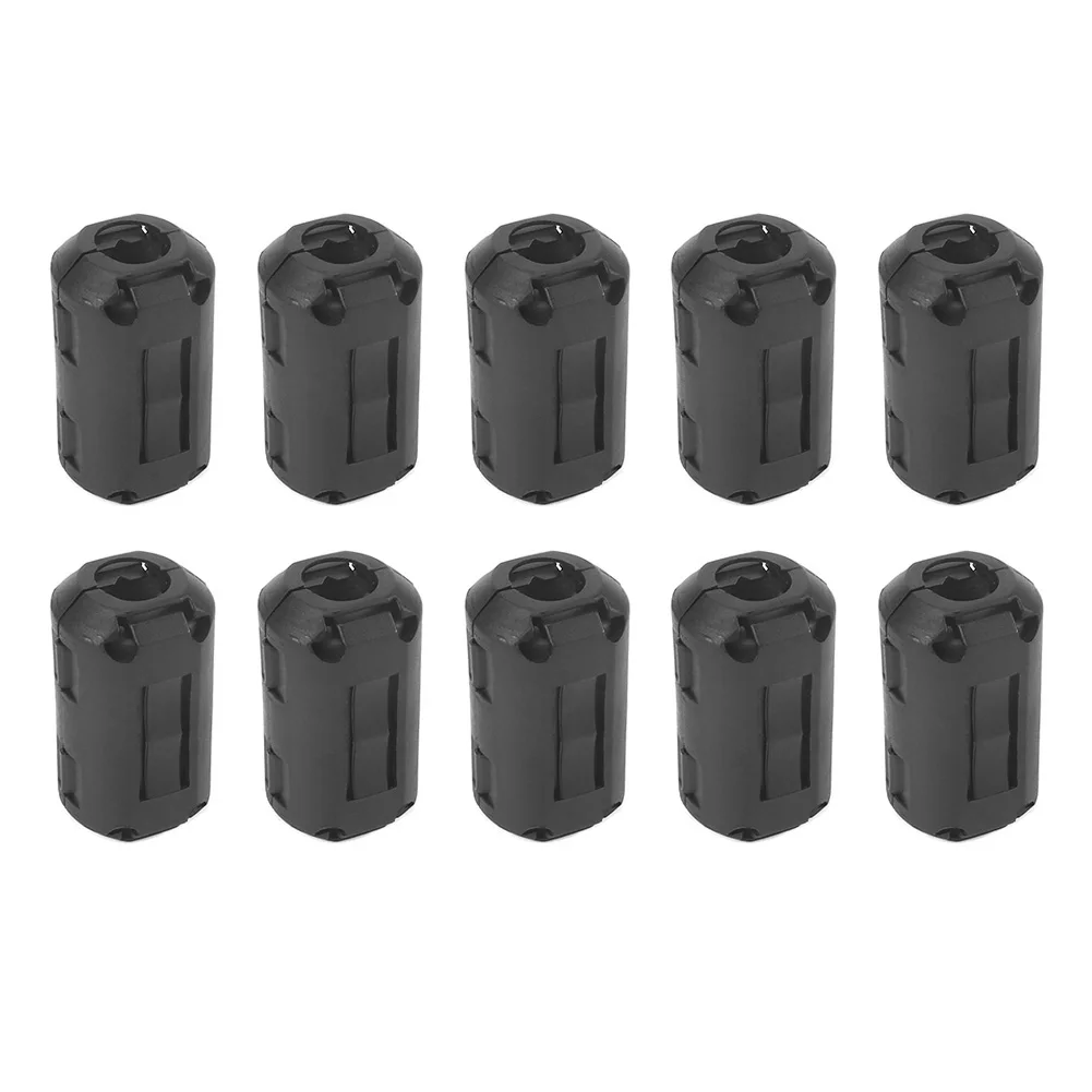 10Pcs 5mm Noise  Suppressor Anti-Interference Ferrite Core Ring Clamp Kit High Efficiency for USB Audio Video Power Cord
