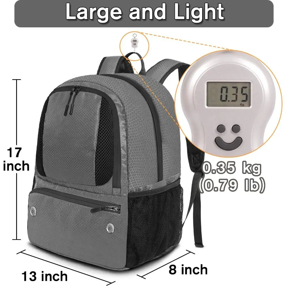 Large Capacity Soccer Backpack Water-resistant Lightweight Basketball Bag Breathable with Shoes Compartment Soccer Bag view 5