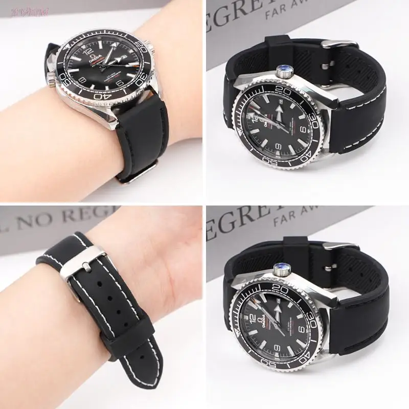 18/20/22/24mm Universal Waterproof Silicone Strap Quick Release Smart Watch Band for Huawei gt 2/3 Samsung Galaxy Watch 4 5 Pro image 5
