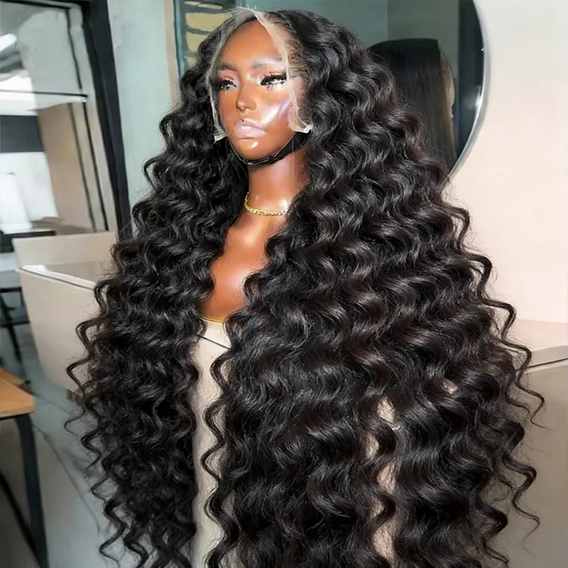 

Парик с HD-кружевной передней частью Loose Deep Wave, 13X4, 13X6, плотность 250%, 40 дюймов, из бразильских человеческих волос, парик Loose Deep Wave 13X6