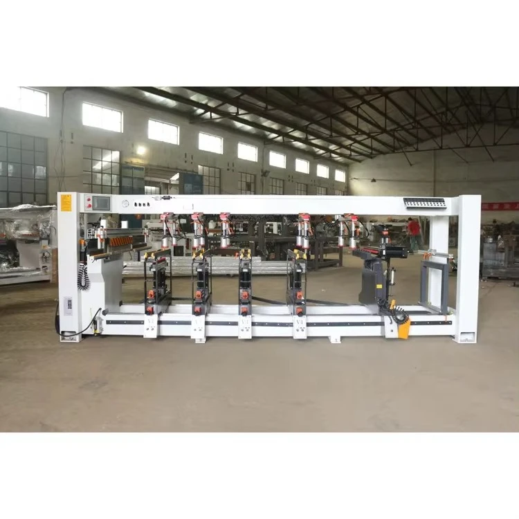Four Rows  and Six Rows  Multi Spindle Woodworking Drilling Machine for Furniture Board Drilling Boring Machine