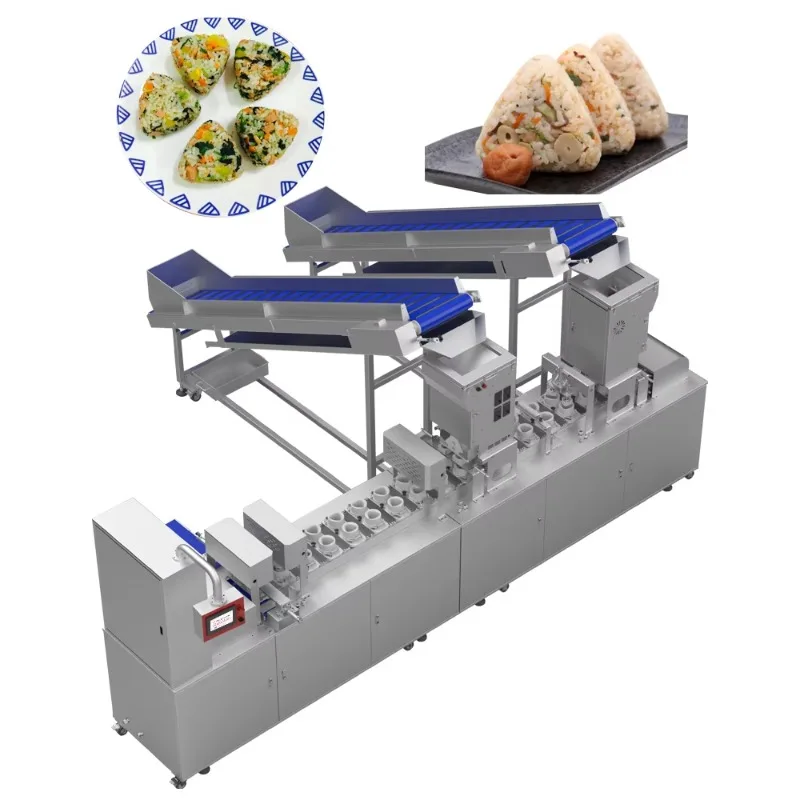 Custom Industrial Sushi Rolling Making Production Line Automatic Triangle Rice Ball Maker Machine Sushi Rice Ball Making Machine