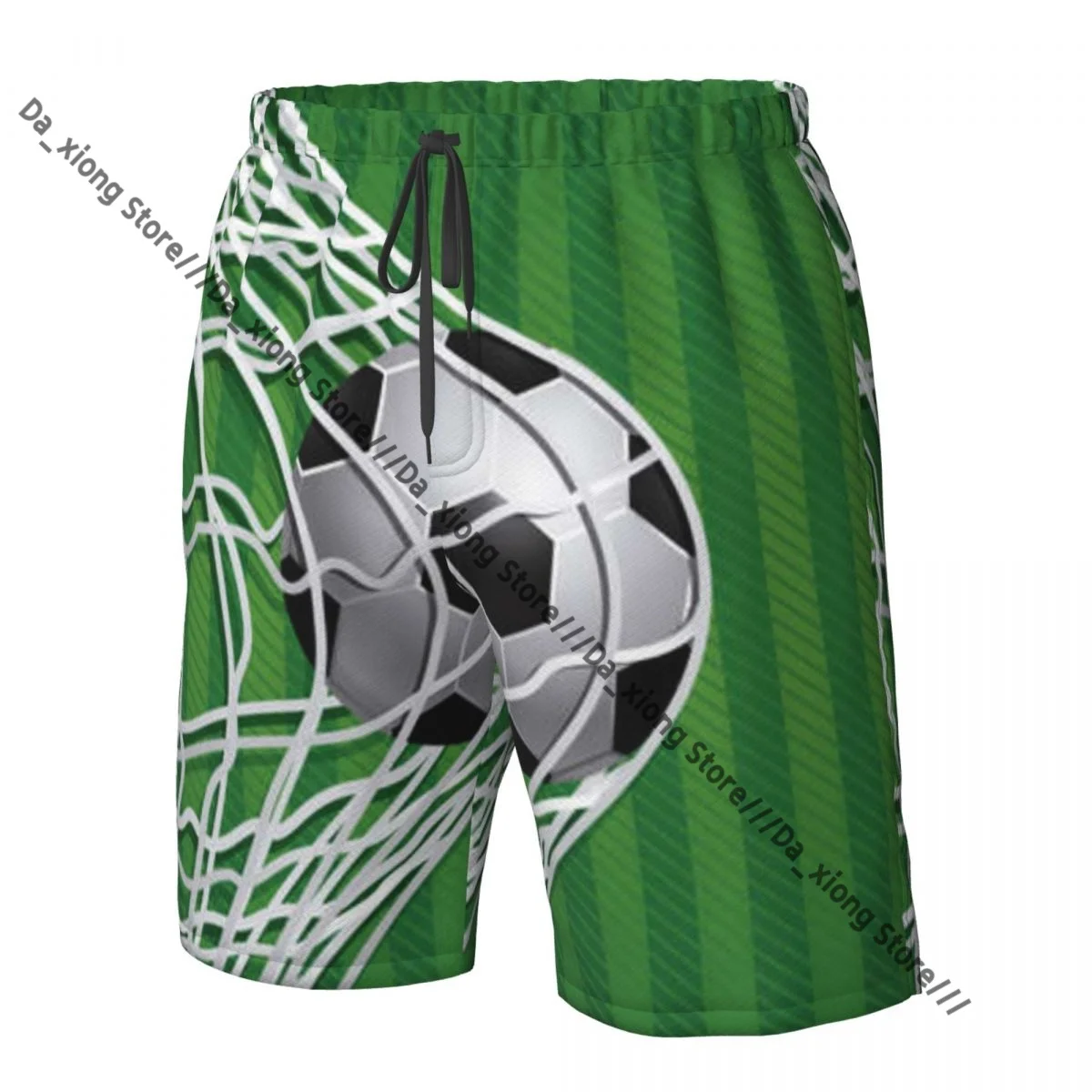 Men Beach Short Quick-drying Swimming Trunk Soccer Design Swimwear Swimsuit Bathing Shorts