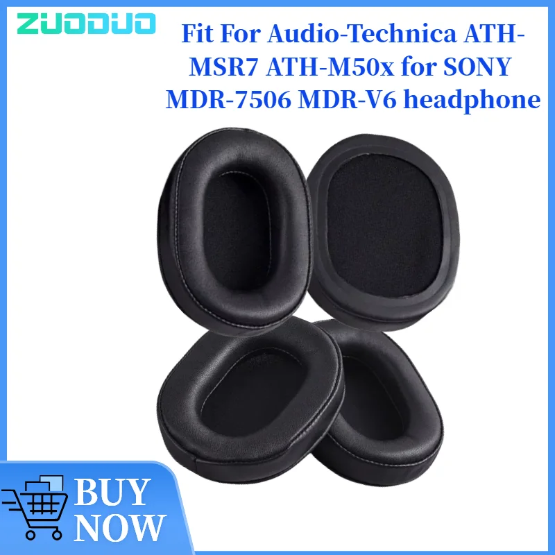 

ZUODUO Replacement Earpads For Audio-Technica ATH-MSR7 ATH-M50x for SONY MDR-7506 MDR-V6 Ear Cushion Headphone Ear Pad