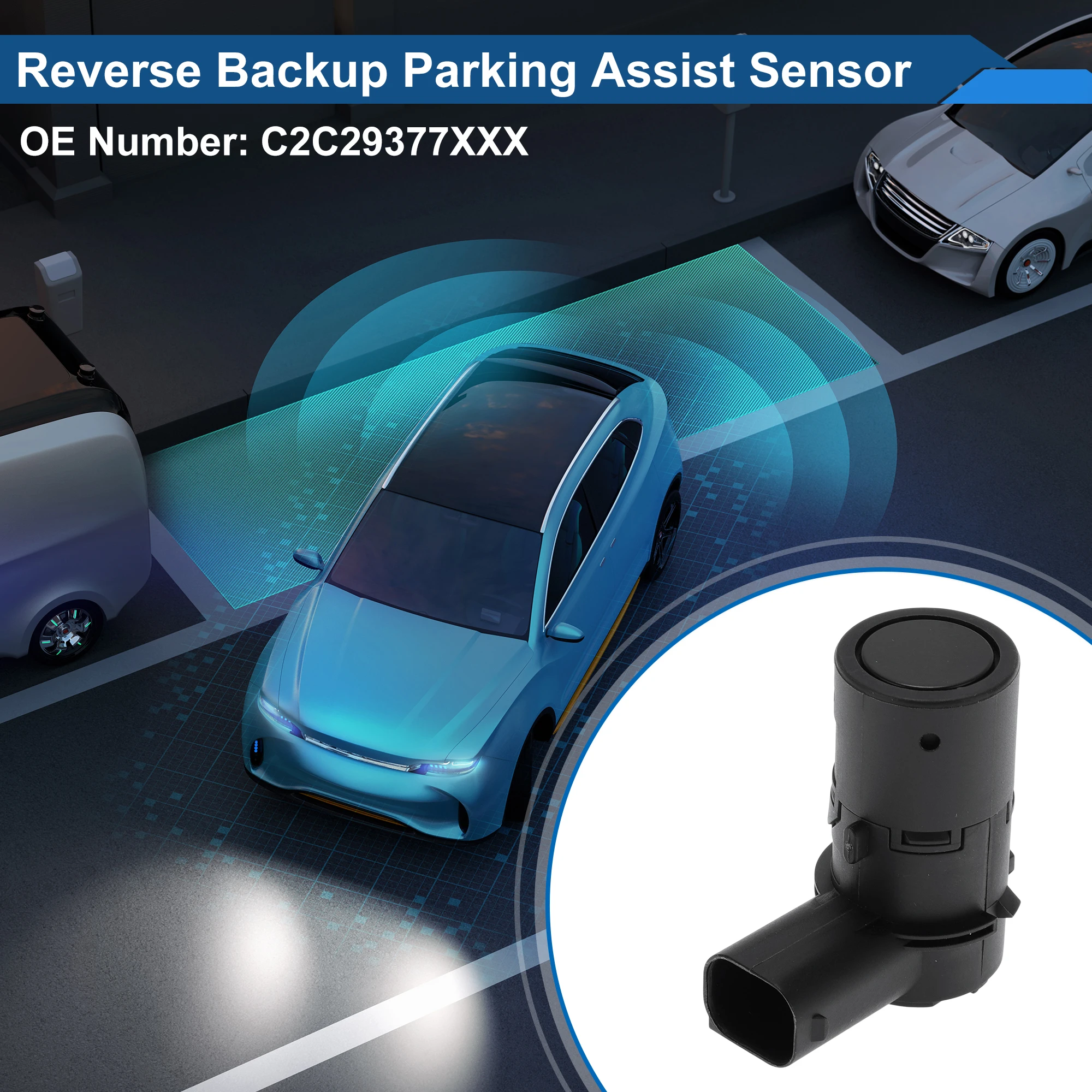 UXCELL No.C2C29377XXX Reverse Backup Parking Sensor for JAGUAR XJ Saloon 03-09 Black