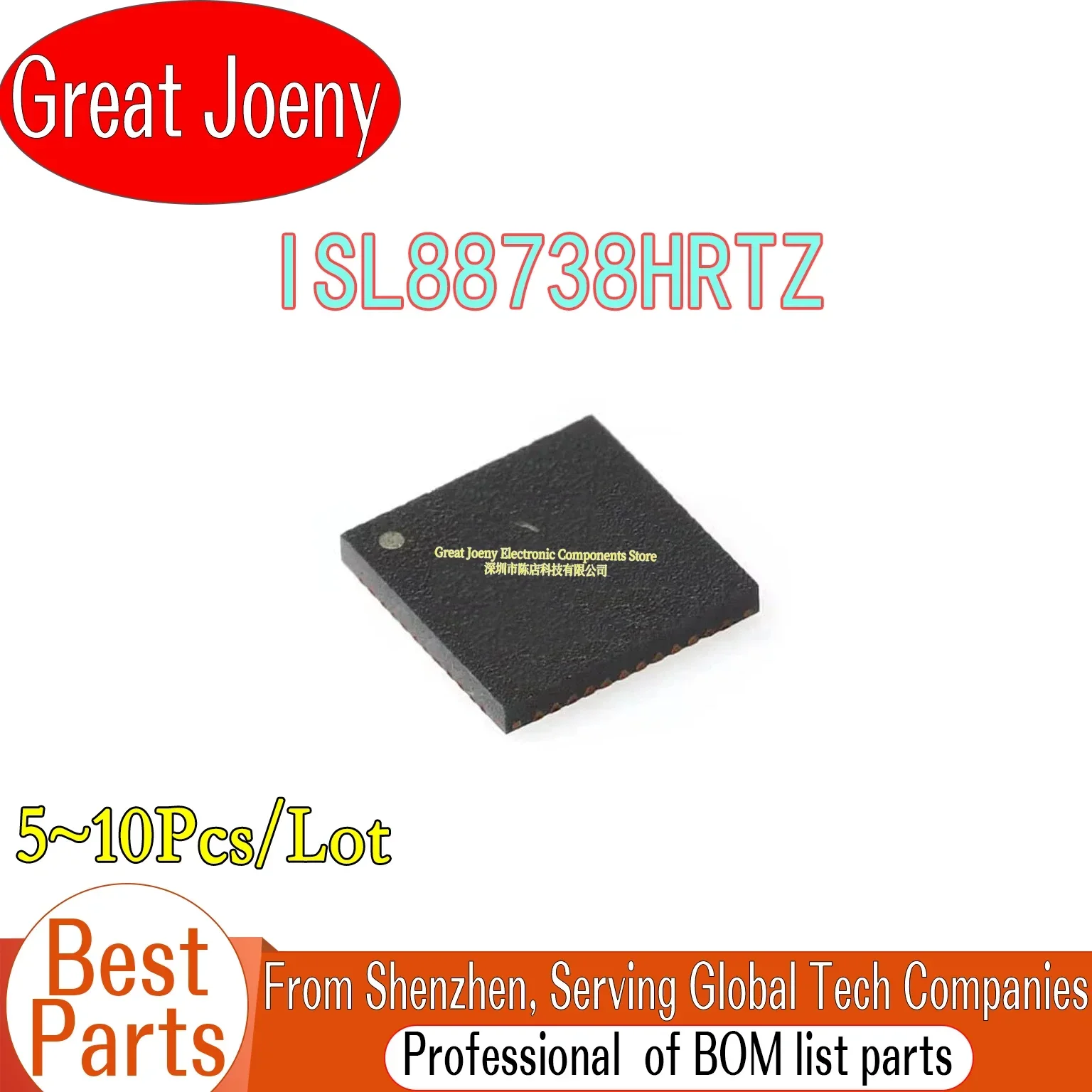 (5-10piece)100% New ISL88738HRTZ ISL88738H 88738H QFN-32 Chipset Bulk Best Price PC shell
