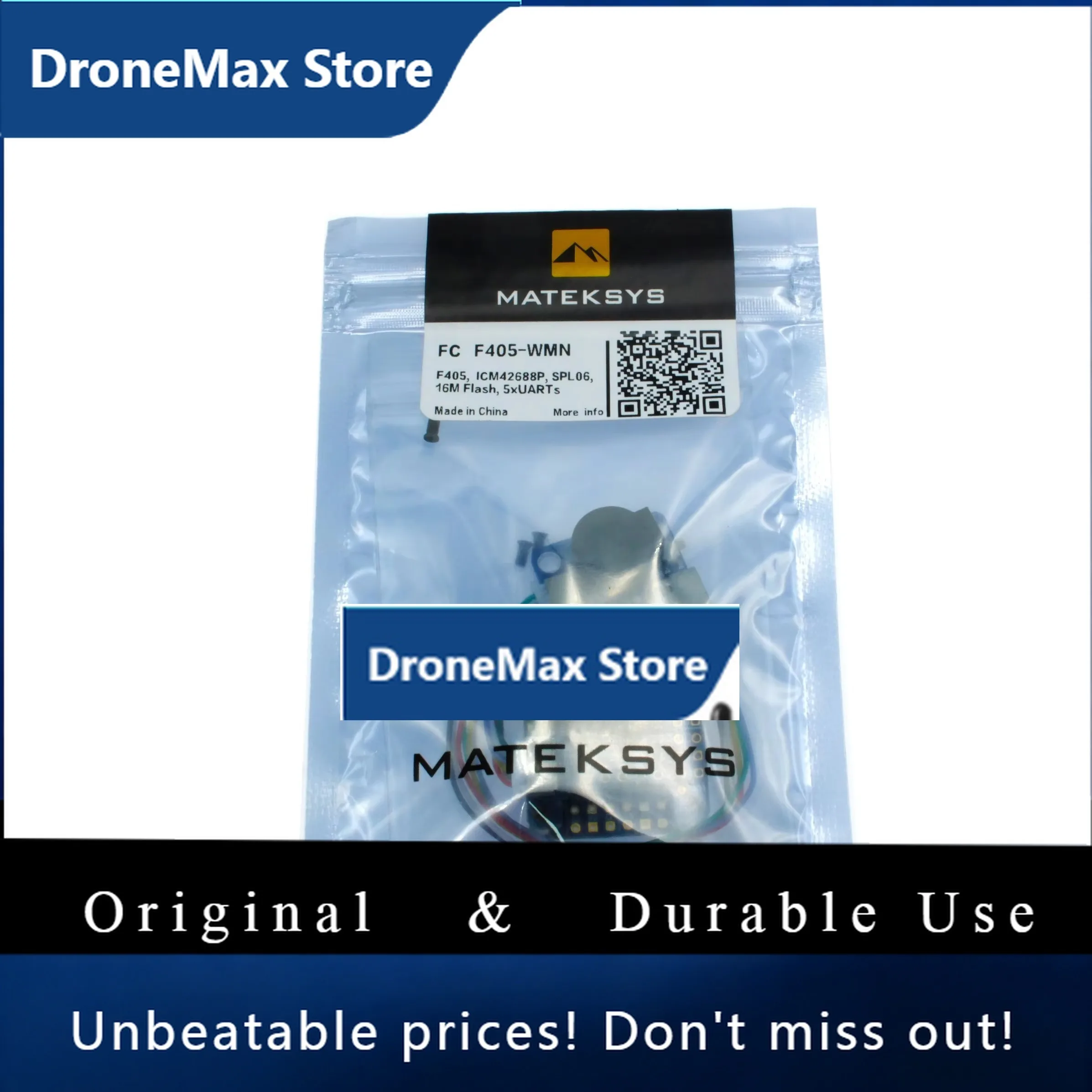 DroMaMATEK Mateksys F405-HDTE F4 Flight Controller STM32F405 Built-in Dual BEC OSD Blackbox 3-12S LiPo For RC FPV Long Range D