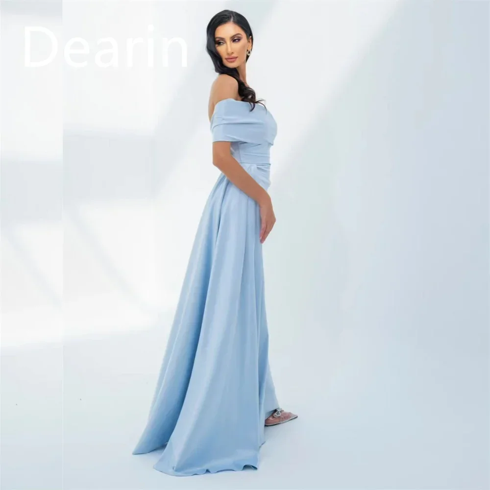 

Customized Evening Dress Prom Gown Party Occasion Women YPMWZX Off-the-shoulder Column Ankle Length Skirts Stole Bespoke Occasio