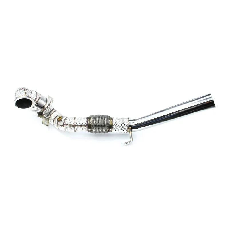 Head Section High flow Pipes branch downpipe Exhaust Pipe with catalyst For VW Golf MK7/MK7.5 GTI 2.0T