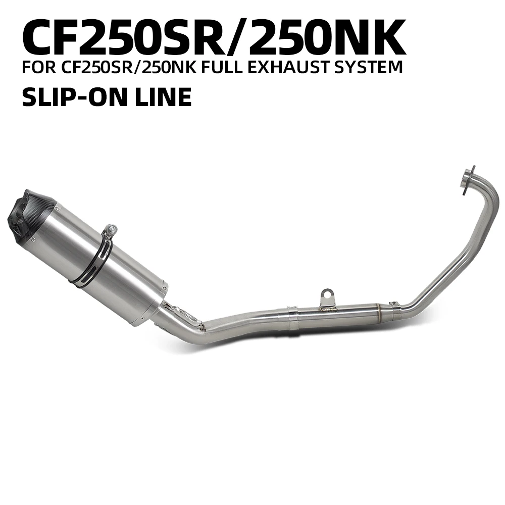 

Motorcycle exhaust system For CF MOTO 250SR 250NK 300SR 300NK Moto exhaust front pipe sports street bike muffler with DB Killer