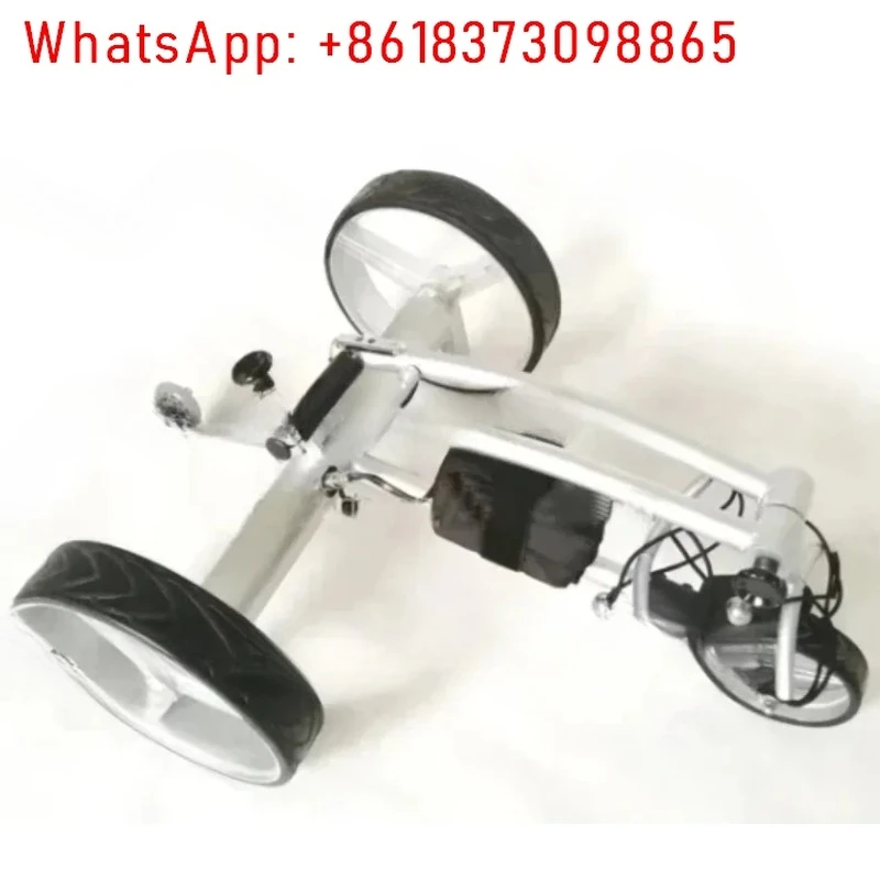 

New 24V/10Ah 400W Remote Control Electric Golf Cart Portable Folding Lithium Battery Charging Trolley with 2X200W