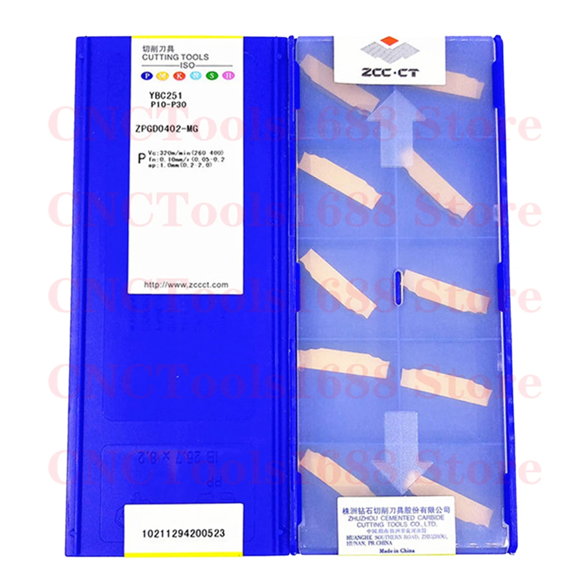 

ZCCCT ZPGD0402 ZTGD0404-MG YBC251 Carbide Insert ZPGD Inserts