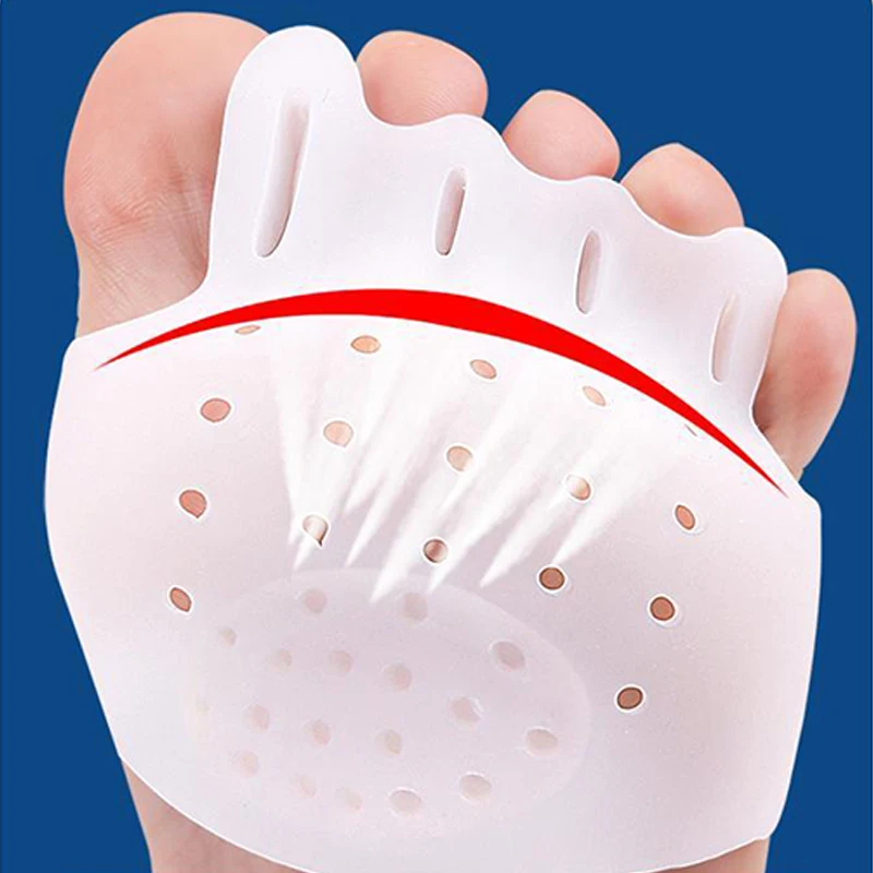 1Pair SEBS Forefoot Metatarsal Pads Orthotics Toe Separator Orthotic Hallux Valgus Spacers Shoes Insoles Cushion Foot Care Tools