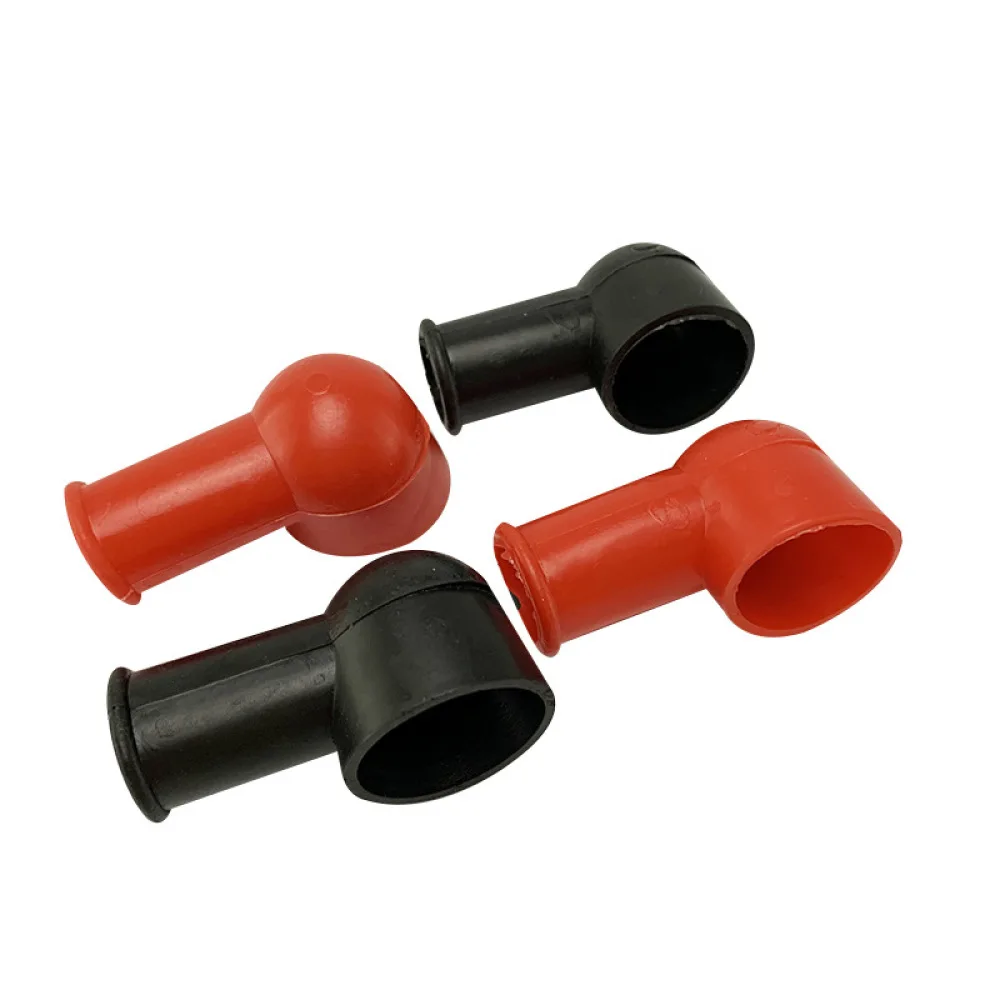 Car Battery Terminal Cover Pipe Style Rubber Insulation Protector Automotive Connector Safety Shield Protective Device