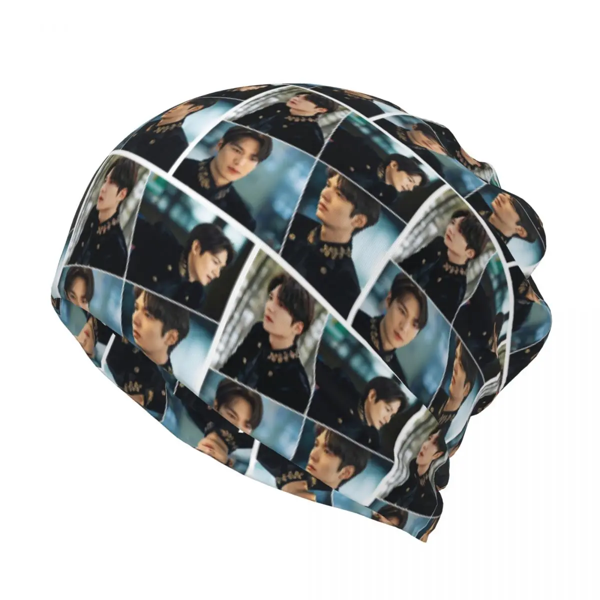 Lee Min Ho The King Handsome Collage Bandana Neck Cover Wrap Mask Scarf Warm Headband Beanies Hat for Men Women Adult All Season