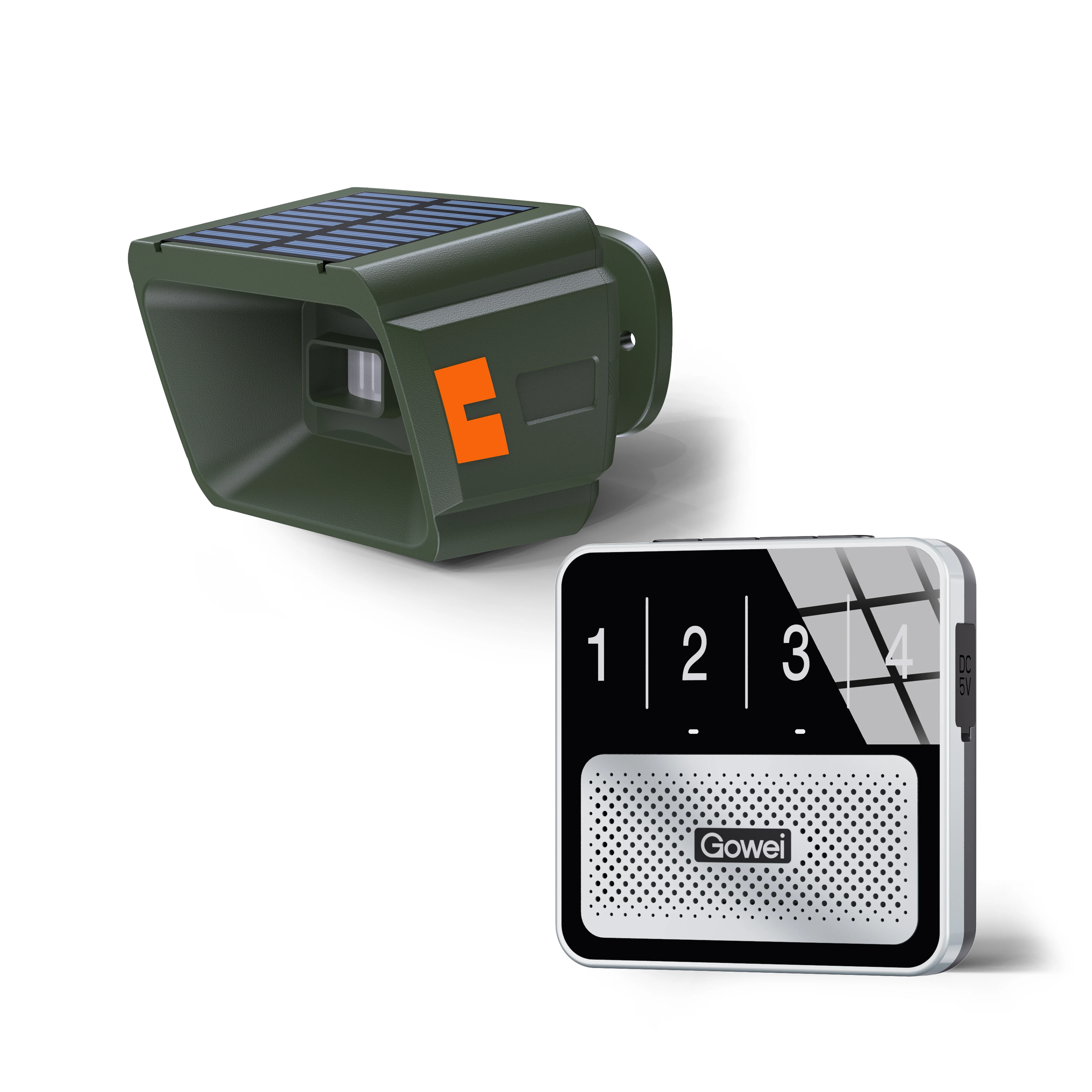 Outdoor Solar Wireless Driveway Alarm System PIR Motion Sensor Portable 800m Range Home Farm Security